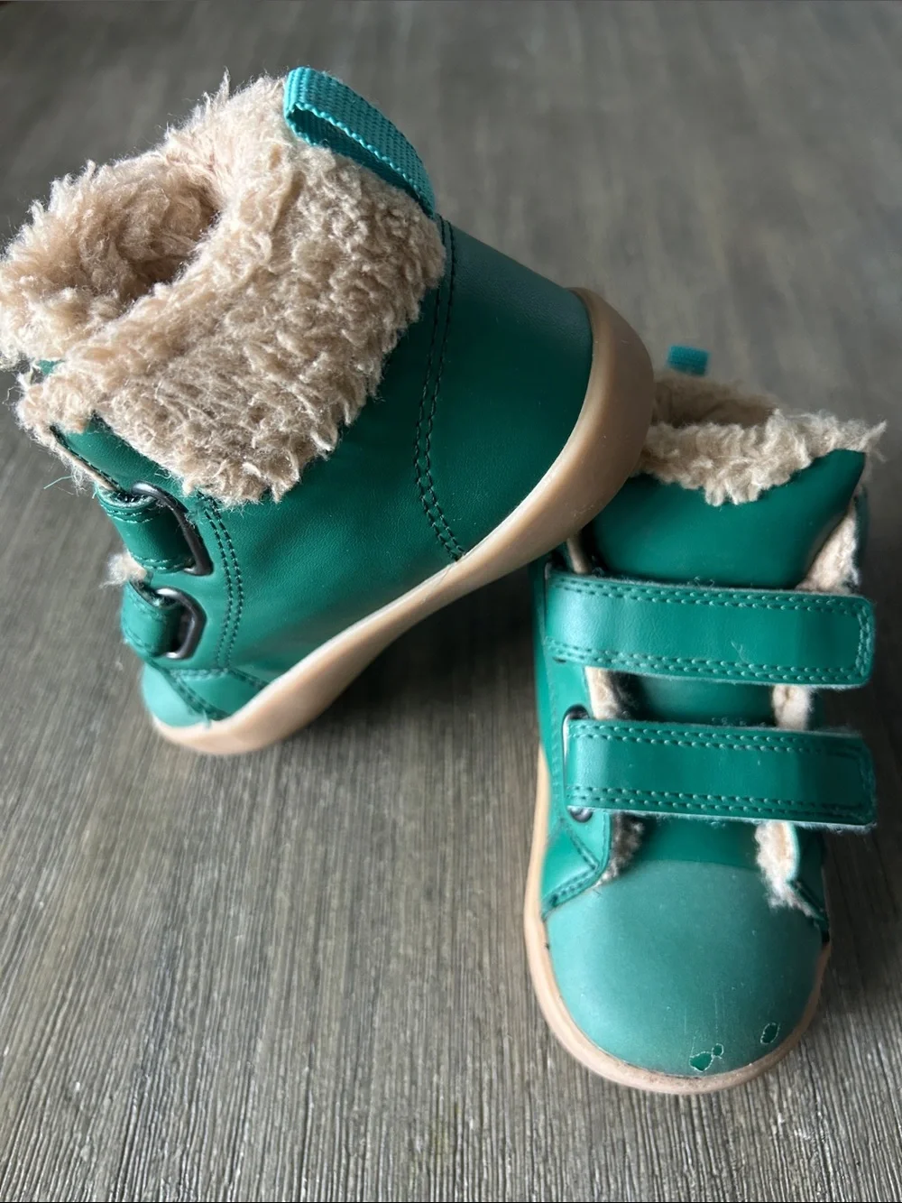 Ten Little Furry High Tops, Sz. 8, Gently Used.